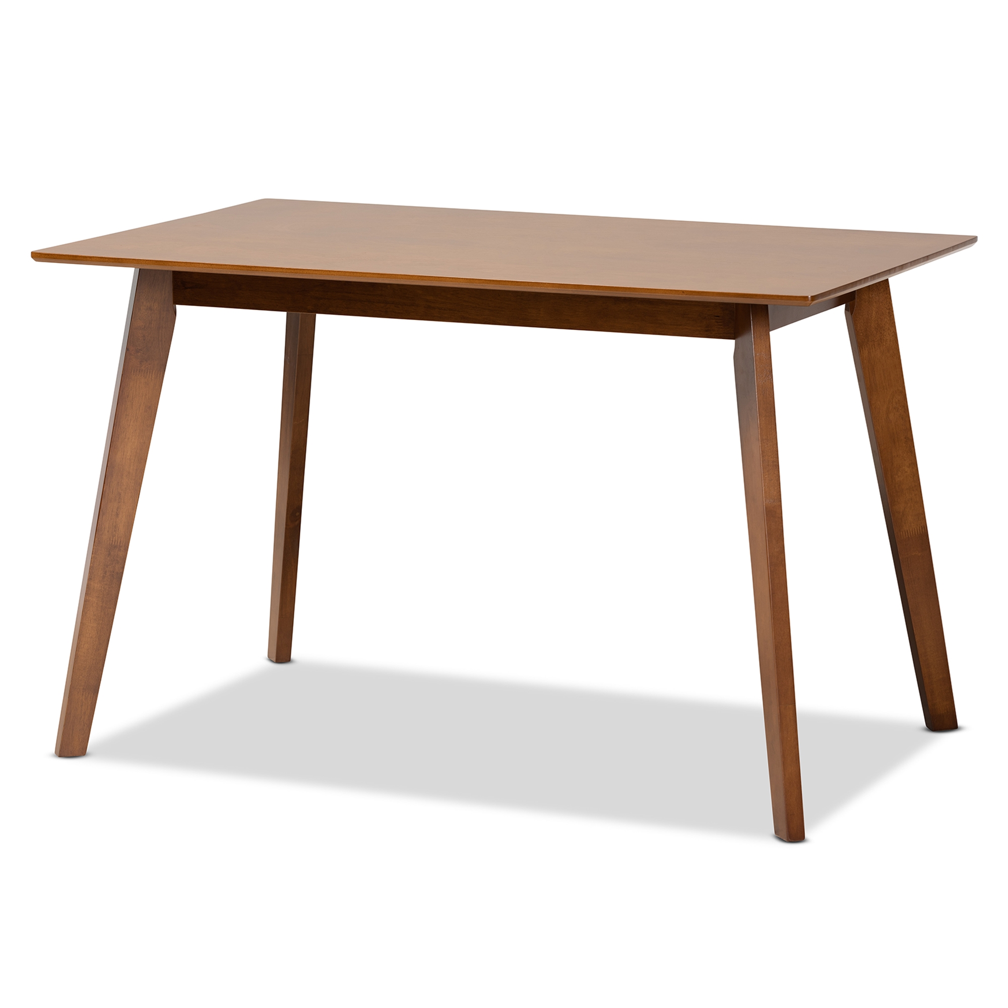 Baxton round deals wood dining table